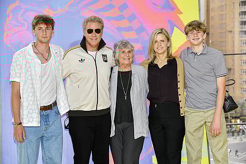 Will Ferrell Poses With His Family